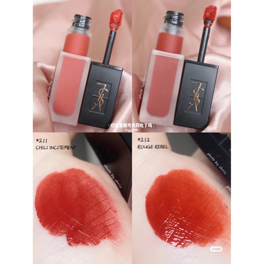 Son kem lì YSL Tatouage Couture Velvet Cream và Matte stain