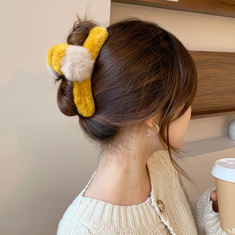 (0510) Kẹp Tóc Bông Hàn Quốc Ngọt Ngào Xinh Xắn