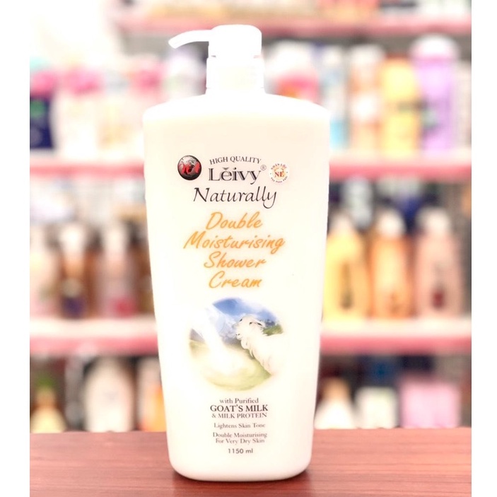 Sữa tắm dê LEIVY Double Moisturising Shower Cream - sữa tắm trắng da 1150ml - hàng sẵn