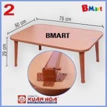Bàn học sinh gấp gọn xuân hòa đủ size, hàng chính hãng, BH 6 tháng - BM