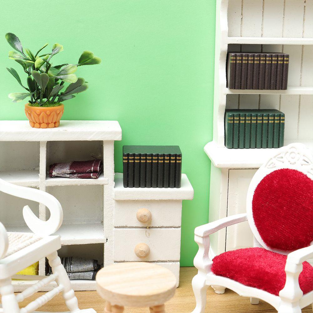 Đồ trang trí Sách Màu Cầu Vồng Dùng Trang Trí Nhà Búp Bê