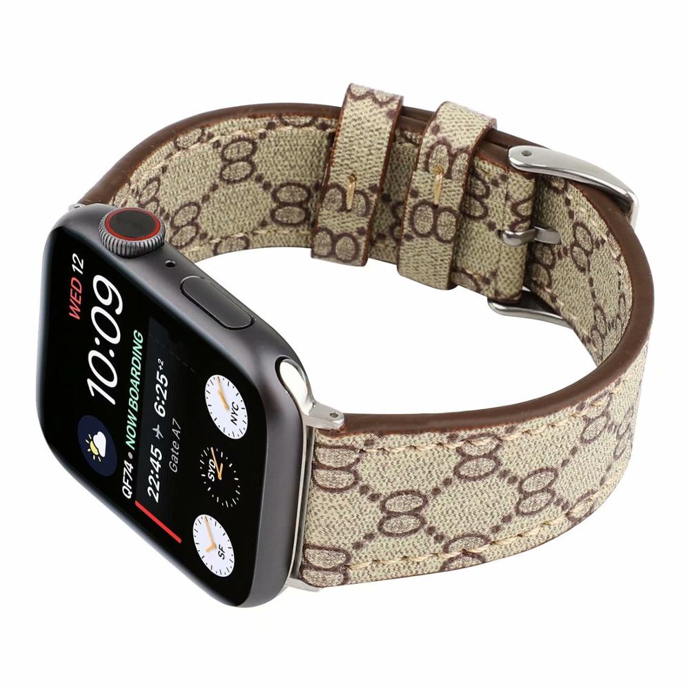 Dây Đeo Bằng Da Thật Thời Trang Cho Đồng Hồ Thông Minh Apple Watch Series 8 7 6 SE 5 4 3 2 1 iWatch 38mm 40mm 41mm 42mm 44mm 45mm