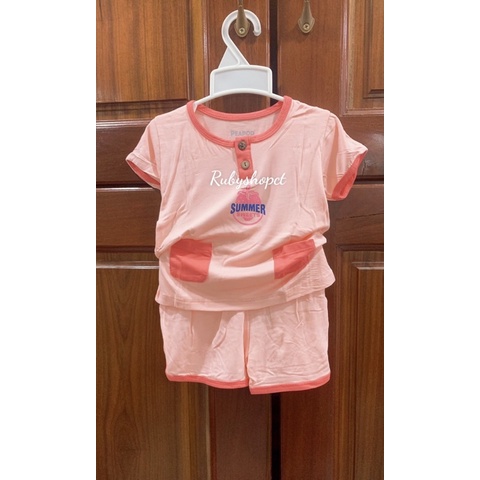 Bộ cộc tay Peapod vải sợi tre mềm mát cho bé trai bé gái