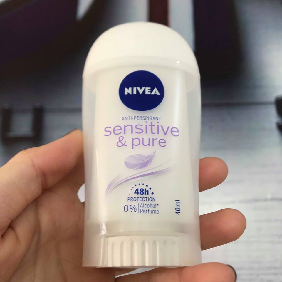 Sáp lăn khử mùi Nivea Đức 40ml, lăn nách nam nữ ngọc trai khô thoáng 48h - Shop Viloet