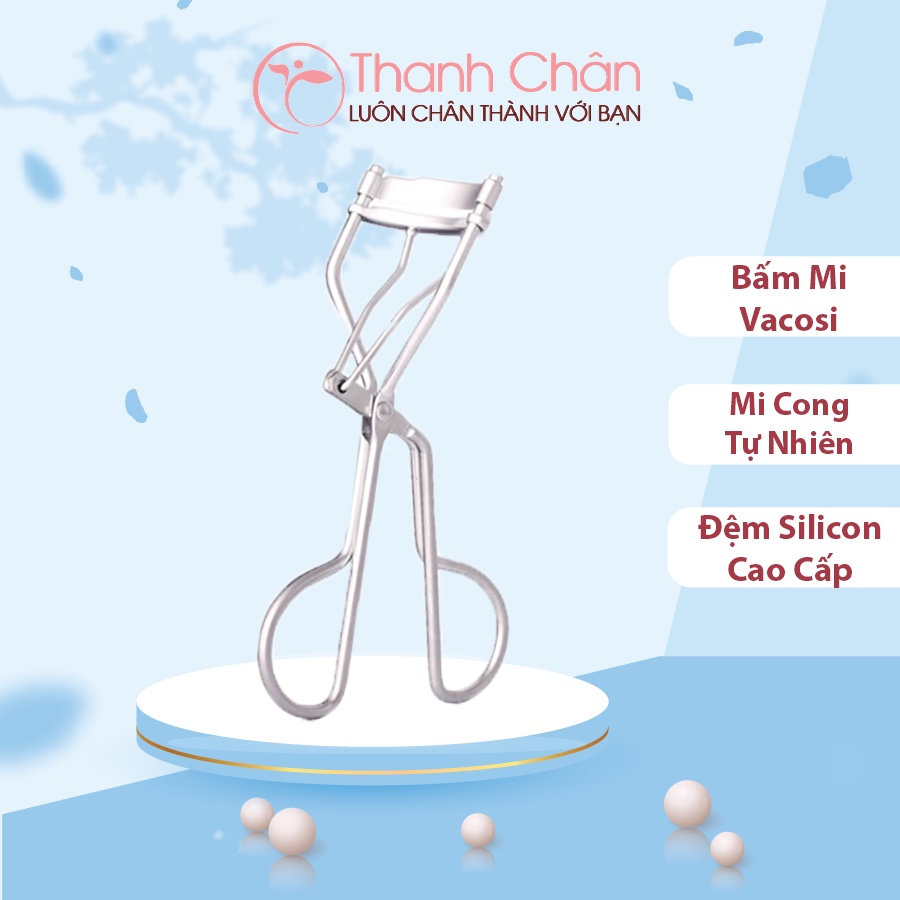 Bấm Mi Cán Xám Trắng BM02 Eyelash Curler Vacosi