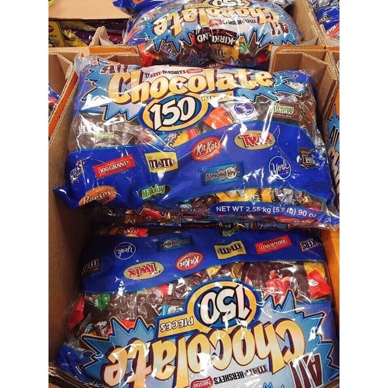 Chocolate Socola Kirkland 2.5kg Mỹ mix nhiều loại socola