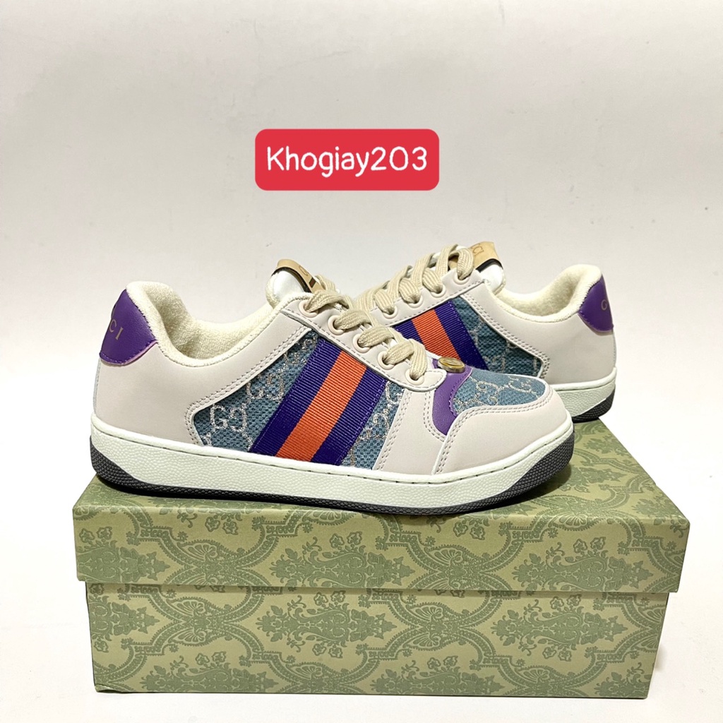 giày GUCCI sơn tùng tím xanh cao cấp mới