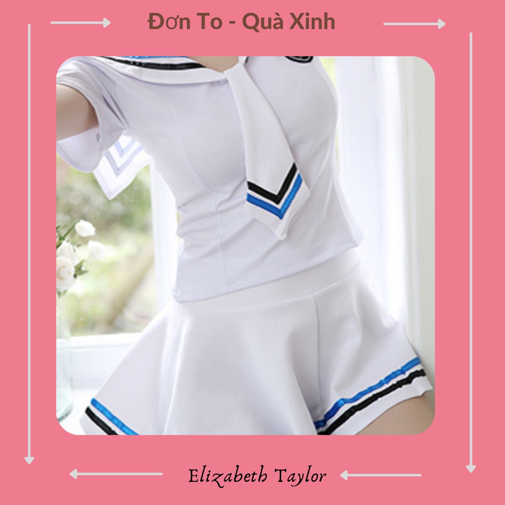 Đồ cosplay sexy học sinh anime - Set váy ngủ nữ sinh gợi cảm