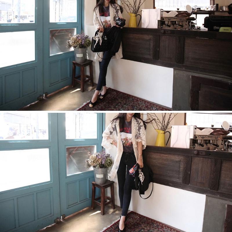 Áo choàng Cardigan đi biển
