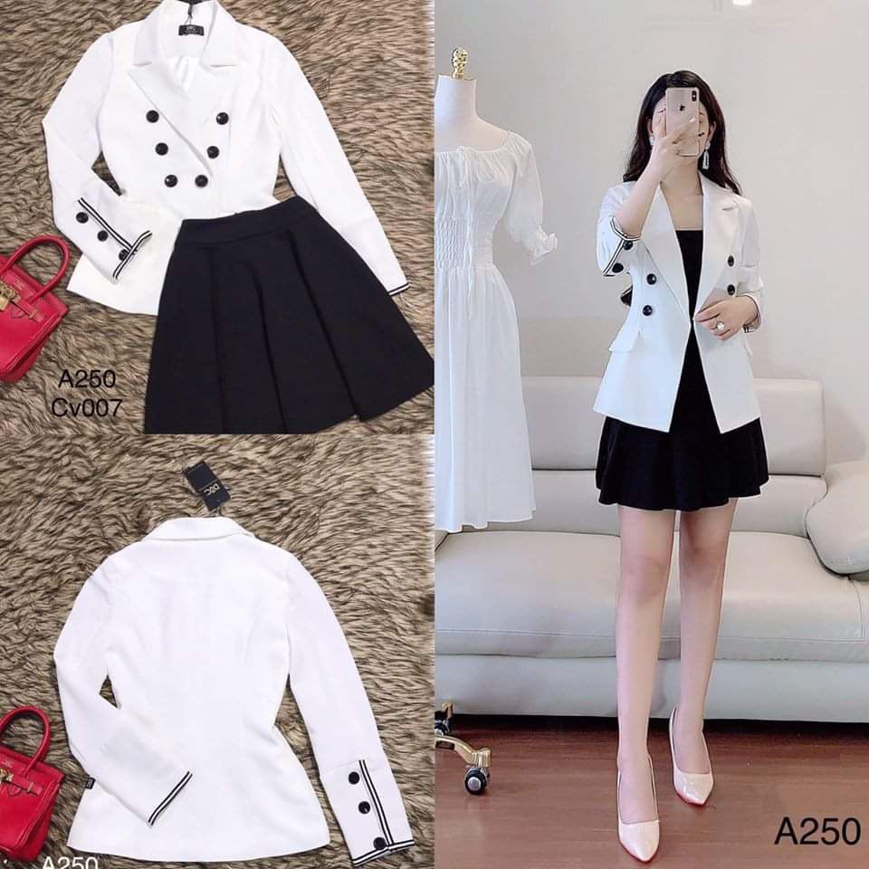 Áo Blazer tay dài màu trơn cho nữ- Áo Blazer Vest Nữ 1 Lớp Khoác Ngoài Dài Tay Nhiều Màu Kiểu Dáng Trẻ Trung