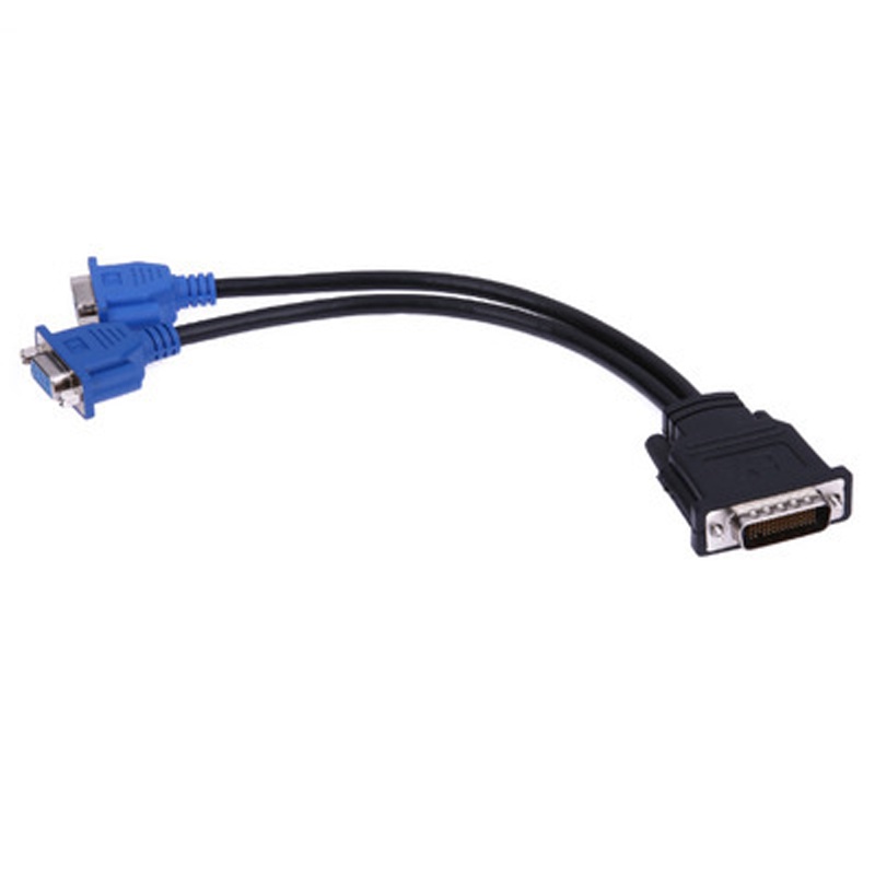 Dây Cáp Chuyển Đổi 59 Pin DVI Sang VGA Kép Cho Màn Hình HP Dell