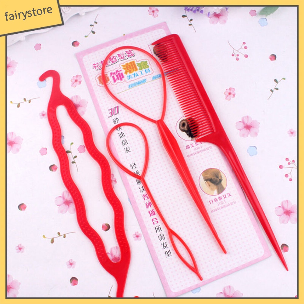 Set 4 Dụng Cụ Tạo Kiểu Tóc Thời Trang Cho Nữ
