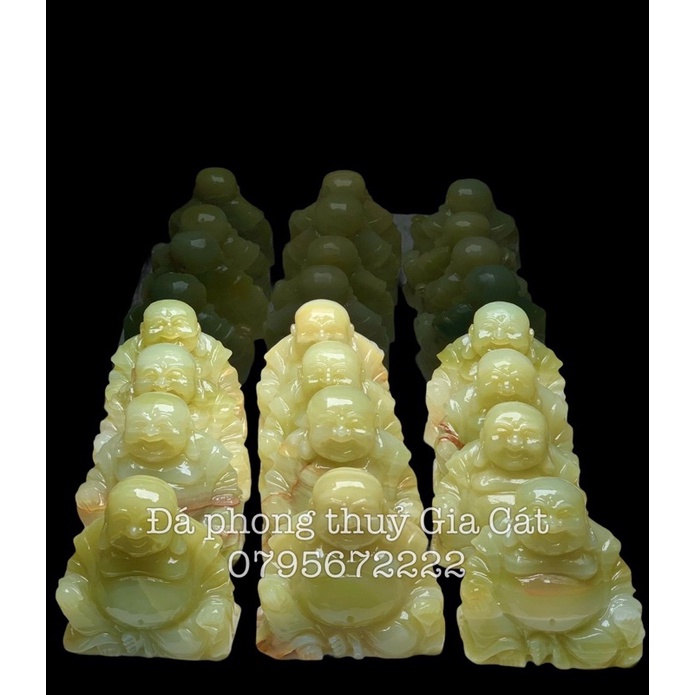 Di lặc xanh ngọc onyx pakistan trưng bày Đá phong thuỷ Gia Cát