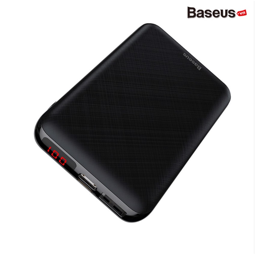 Pin dự phòng sạc nhanh Baseus Mini S Digital Display Power Bank 10,000mAh cho Smartphone/ Tablet ( PD + QC 3.0, USB-C in