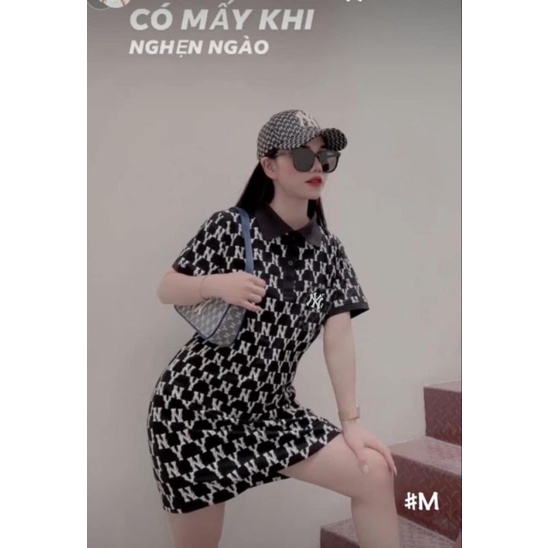 VÁY POLO NY FULL CHỮ HOT HIT CHẤT THUN GAI CÁ SẤU
