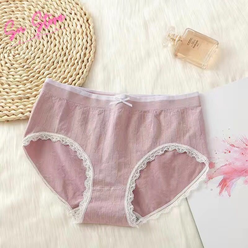Quần Lót Nữ Cao Cấp, Quần Lót Cotton Nữ Viền Ren -  1704