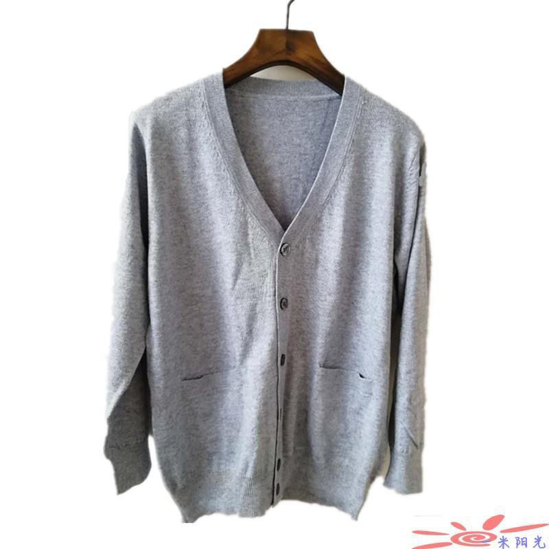 Áo Khoác Cardigan Vải Cashmere Mỏng Dáng Rộng Thời Trang Xuân Thu Cho Nam