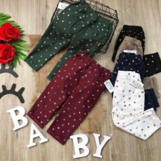 Quần kaki cho bé, chọn màu sau đó inbox báo size giúp shop nhé