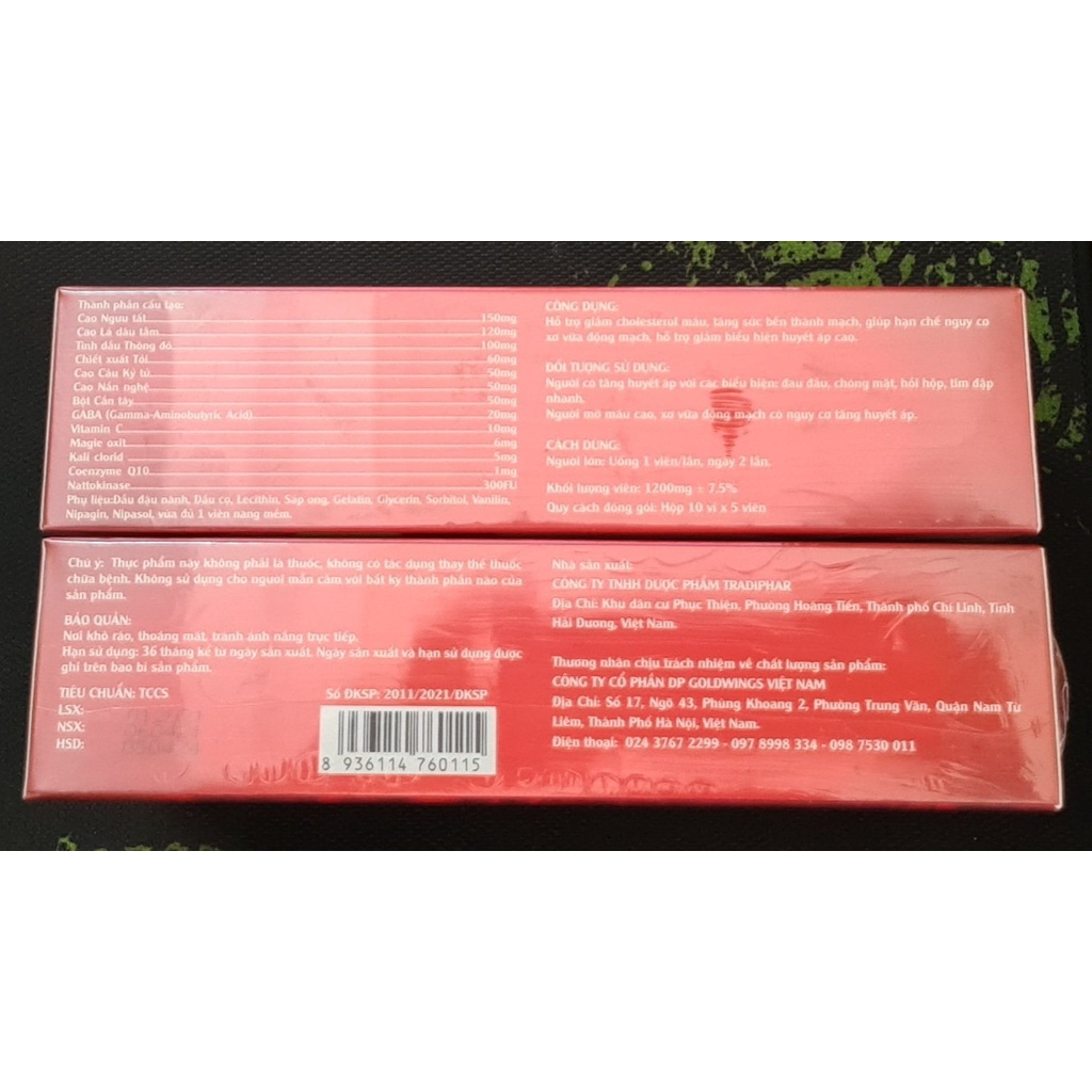 Tinh Dầu Thông Đỏ Kore Gold (Hộp 50 viên) - Giúp tăng sức bền thành mạch, hỗ trợ giảm biểu hiện huyết áp cao, mỡ máu