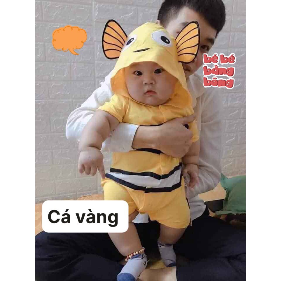 Đồ bộ cho bé - Bộ BODY Thú Cưng cộc tay cho bé trai và bé gái