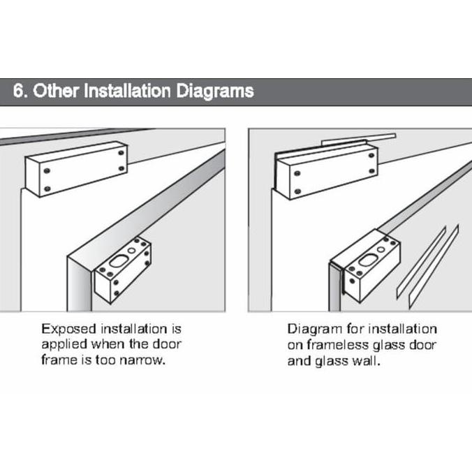 Giá Đỡ Cửa Kính Hình Chữ U 70MM