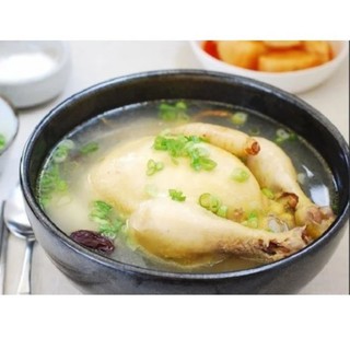 Nguyên liệu gà hầm sâm hàn quốc 100g ( nguyên liệu đã băm nhỏ). 삼계탕 재료