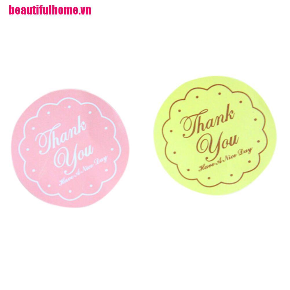 Set 24 Miếng Dán In Chữ Thank You Dễ Thương