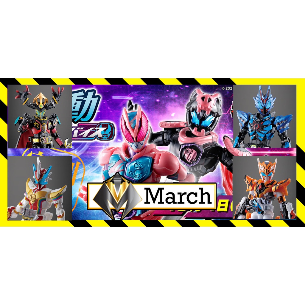 Mô hình SODO Kamen Rider Revice , Saber, Storious, Vulcan và Valkyrie trong Kamen Rider Zero One