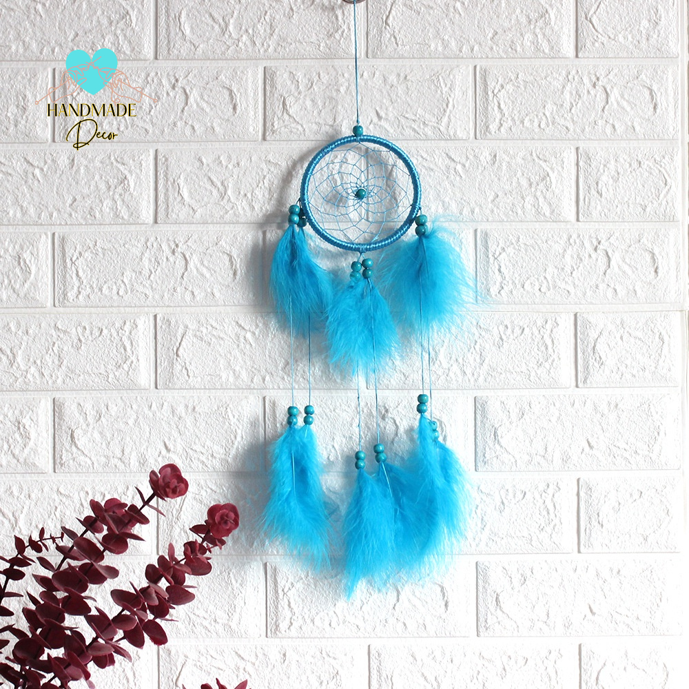 Dreamcatcher lông vũ vòng đuổi giấc mơ bảo vệ giấc ngủ an lành của mọi người