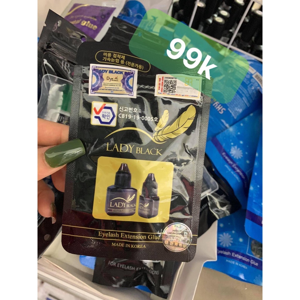 Keo nối mi mắt keo nối mi lady black