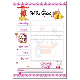 Combo 2 Xấp Phiếu Ship Hàng cho các Shop Online