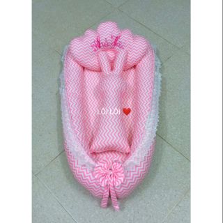 Combo nôi vải, gối lõm, thỏ ôm cho bé