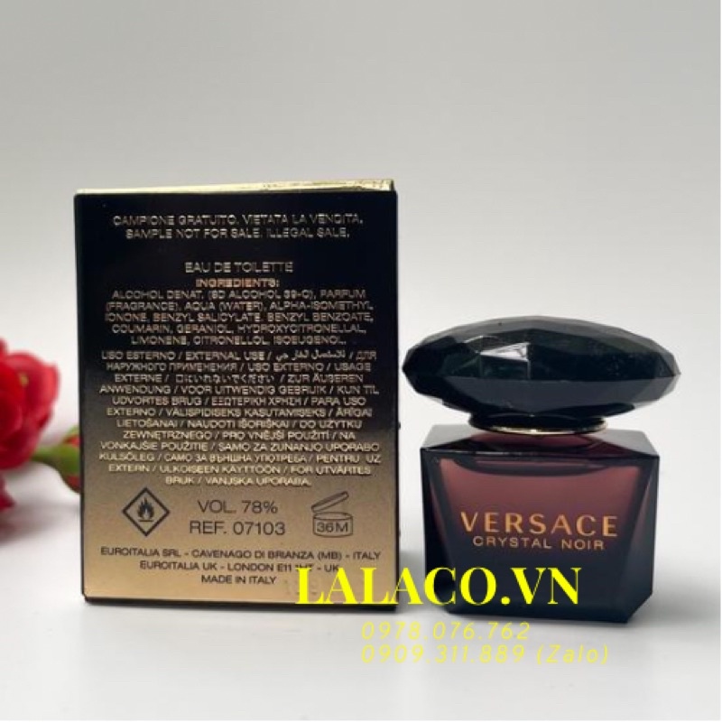 Nước Hoa mini Versace Crystal Noir EDT 5ml