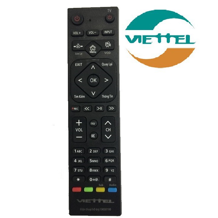 Điều khiển VIETTEL - Remote VIETTEL - dùng cho đầu thu internet VIETTEL