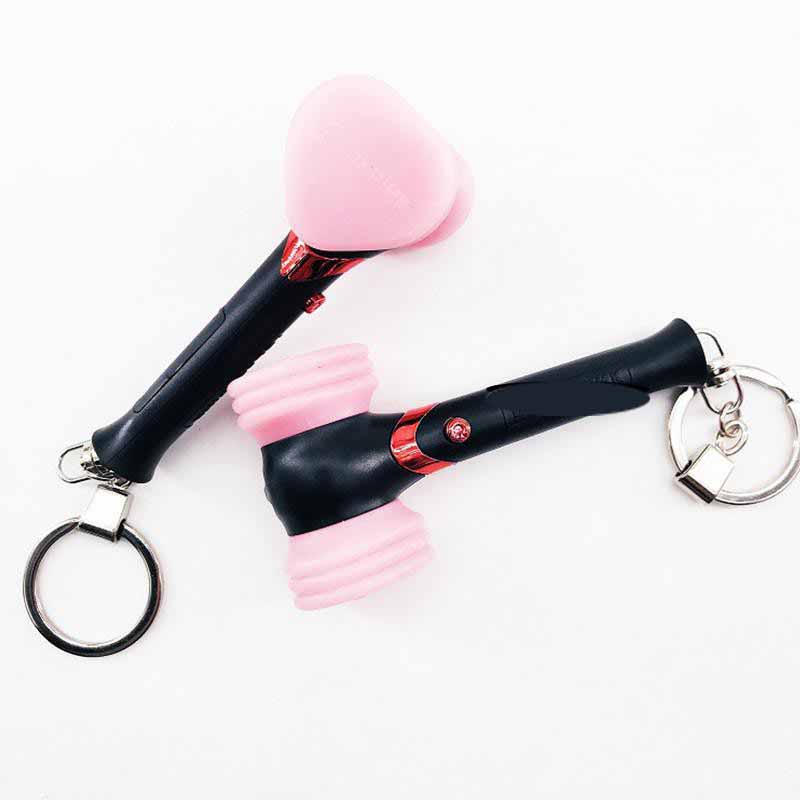 ( Mini Unoff)- Lightstick keyring Blackpink Lisa Jisoo Jennie Rose mini đèn phát sáng gậy cổ vũ