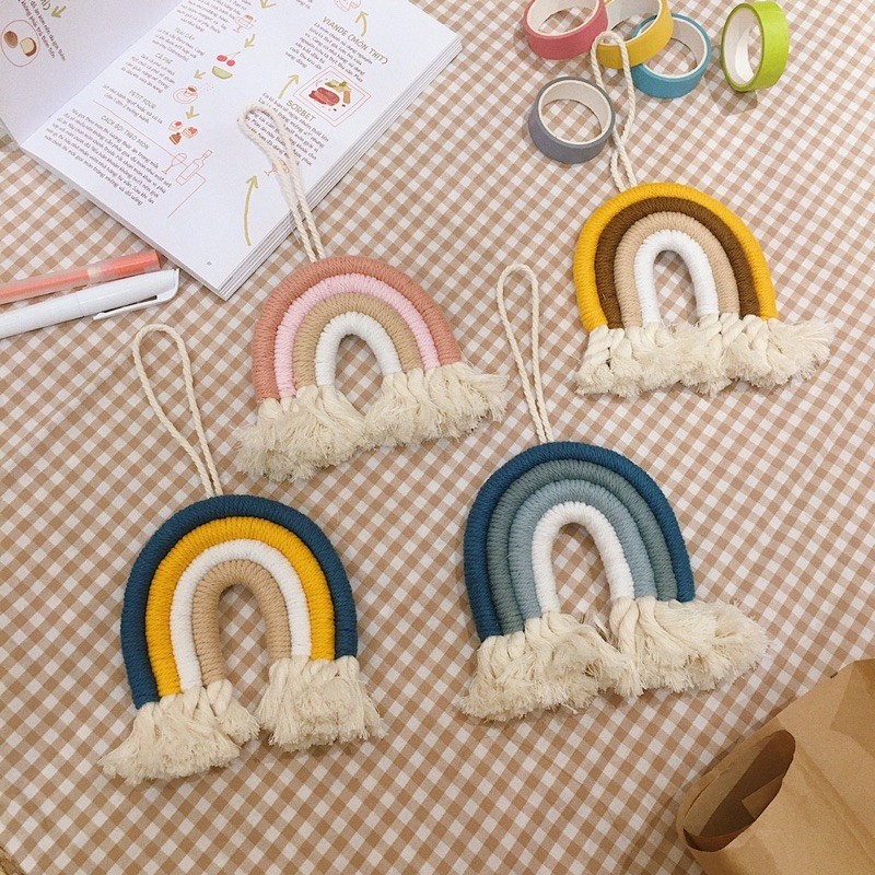 Cầu vồng treo tường, cầu vồng trang trí, cầu vồng macrame | BigBuy360 - bigbuy360.vn