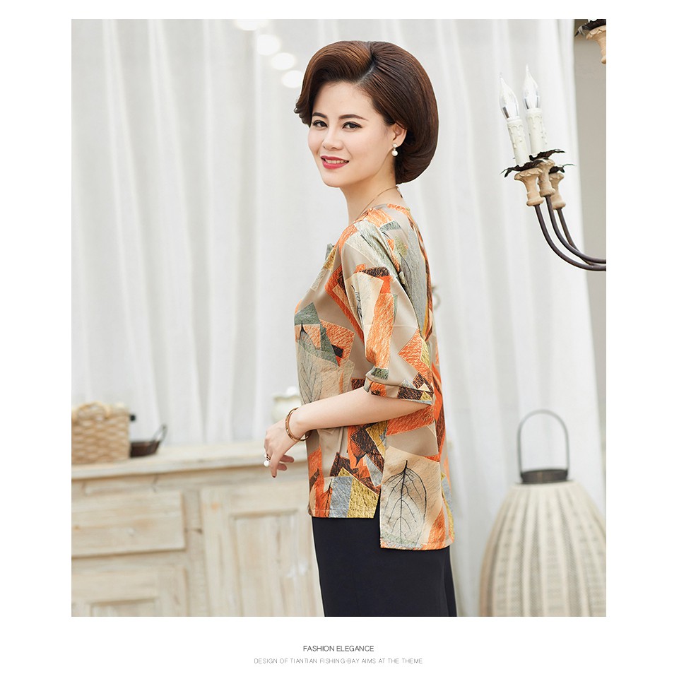 Áo nữ- Áo nữ trung niên [ Tặng kèm quần ]