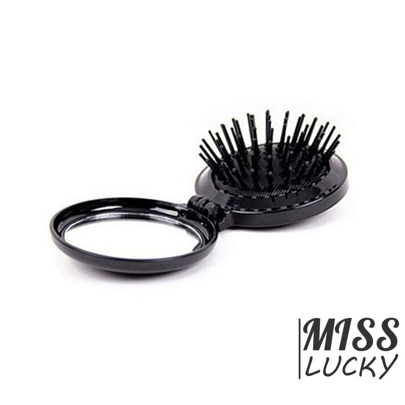 Lược gấp có gương kiểu dáng thời trang cá tính cho nữ