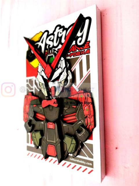 Mô Hình Robot Gundam Bằng Gỗ Dùng Trang Trí Tường
