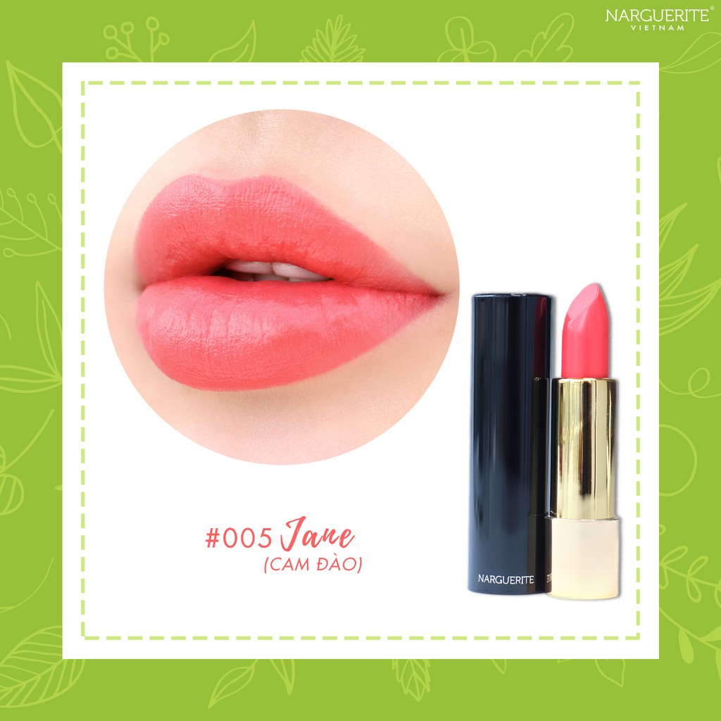 SON THỎI LÌ MÀU CAM ĐÀO 05 JANE LIPSTICK NARGUERITE  (4.2GR)