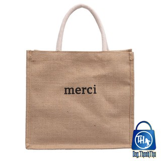 Túi cói Bag.ThanhThu size to MERCI đi biển phong cách 487