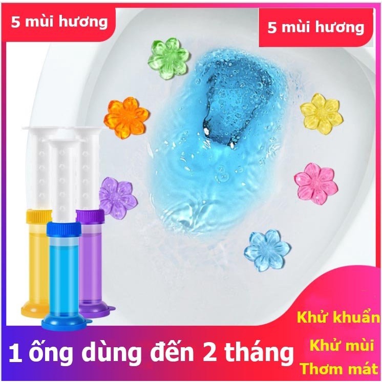 Gel thơm khử khuẩn khử mùi cho bồn cầu nhà vệ sinh với 6 loại hương thơm dễ chịu 88281 baonhishop2202