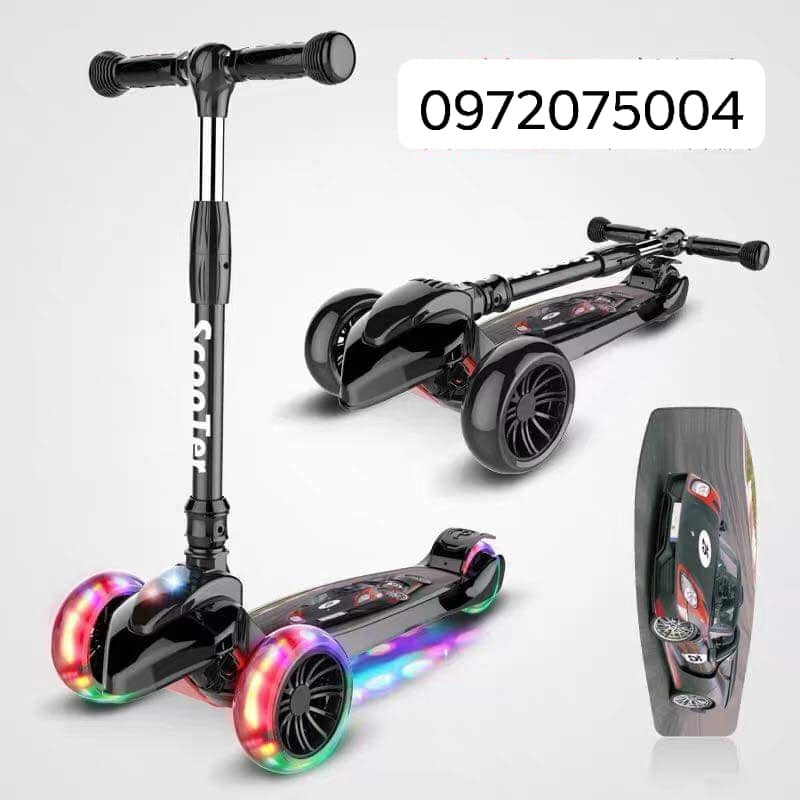 Xe trượt Scooter 3 bánh phát sáng size lớn cho bé