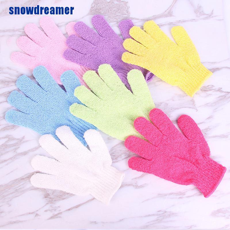 Găng Tay Tẩy Tế Bào Chết Bằng Xơ Mướp Tiện Dụng Khi Tắm