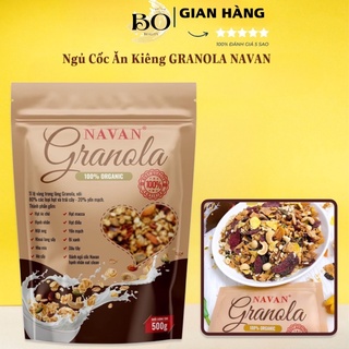 Granola navan chính hãng 500gr ngũ cốc ăn kiêng dinh dưỡng ,đẹp da,đẹp dáng ,tốt cho sức khỏe,dinh dưỡng