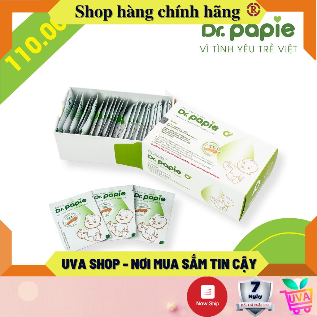 Tưa Lưỡi Dr.Papie Gạc Vệ Sinh Răng Miệng [RƠ LƯỠI] Cho Bé Date 5-2024