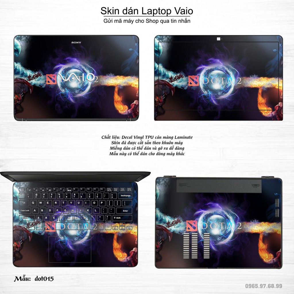 Skin dán Laptop Sony Vaio in hình Dota 2 _nhiều mẫu 3 (inbox mã máy cho Shop)