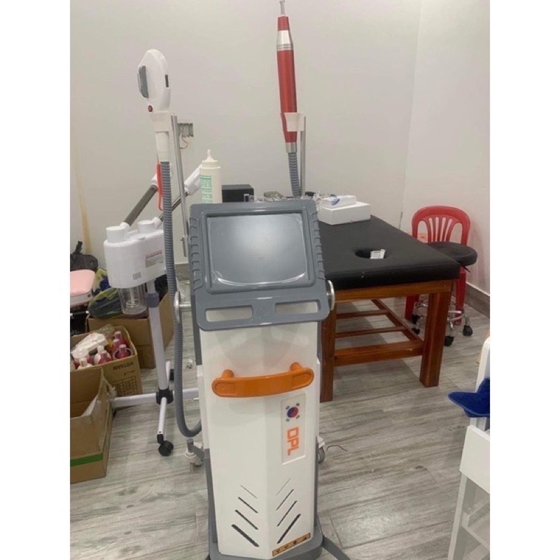 Máy triệt lông laser xoá xăm DPL 2in1 chuyên dụng spa
