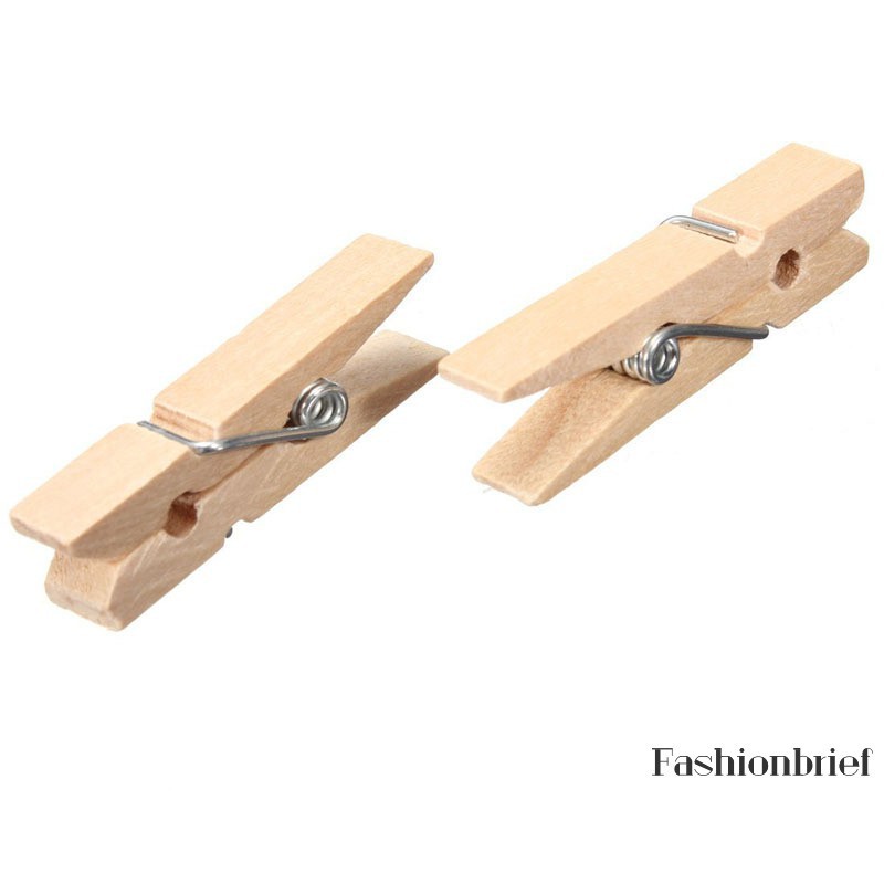 Kẹp Ảnh Gỗ Thông Trang Trí Size 3.5x0.7cm Kẹp Hình Kẹp Giấy Bằng Gỗ Decor Trang Trí Paper Clips Nhiều Màu