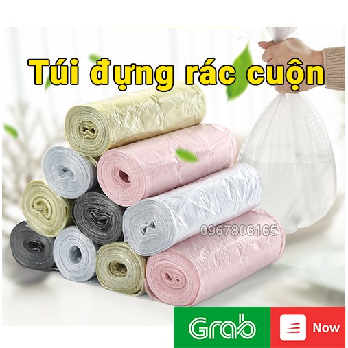 SET 5 cuộn túi đựng rác siêu dai dày dặn cho hộ gia đình, văn phòng - 100 túi/gói tự phân hủy